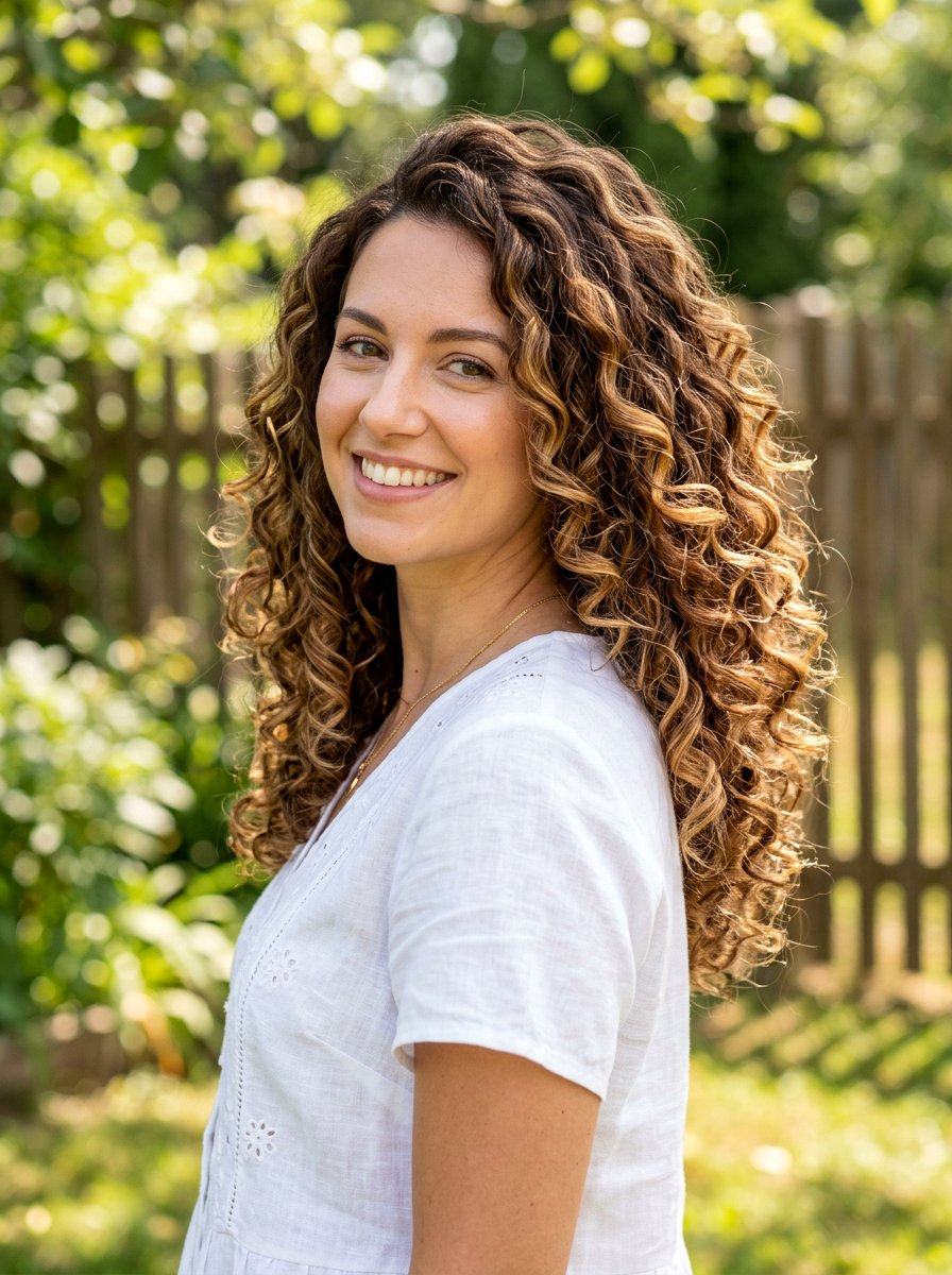 Honey Balayage On Natural Curls - 20 honey balayage for curly hair - 20 honey balayage for curly hair