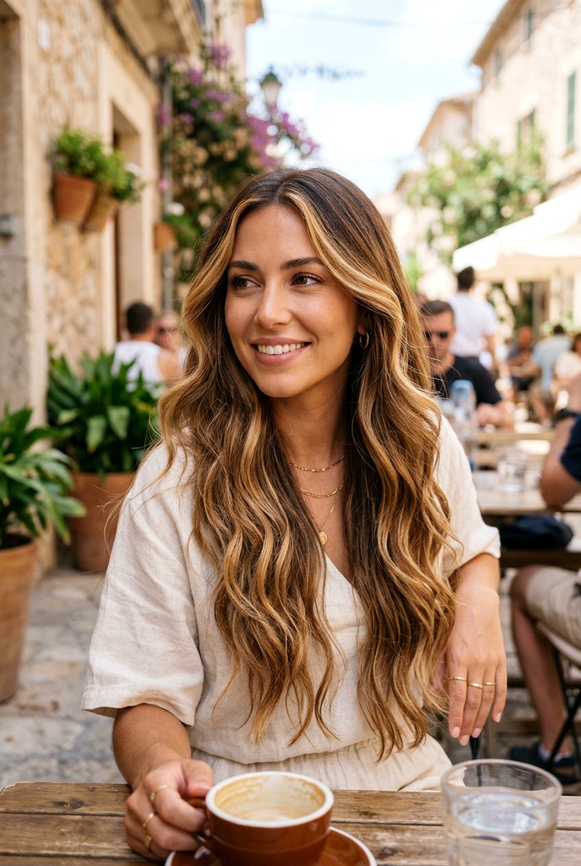 Honey Balayage with Face Framing Pieces - 20 brown hair with face framing highlights - 20 brown hair with face framing highlights