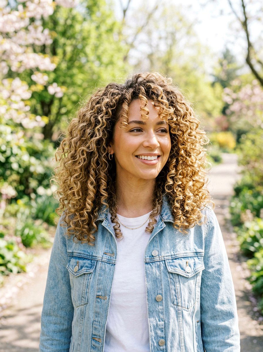 Honey Blonde Babylights On Curly Hair - 20 spring honey blonde babylights - 20 spring honey blonde babylights