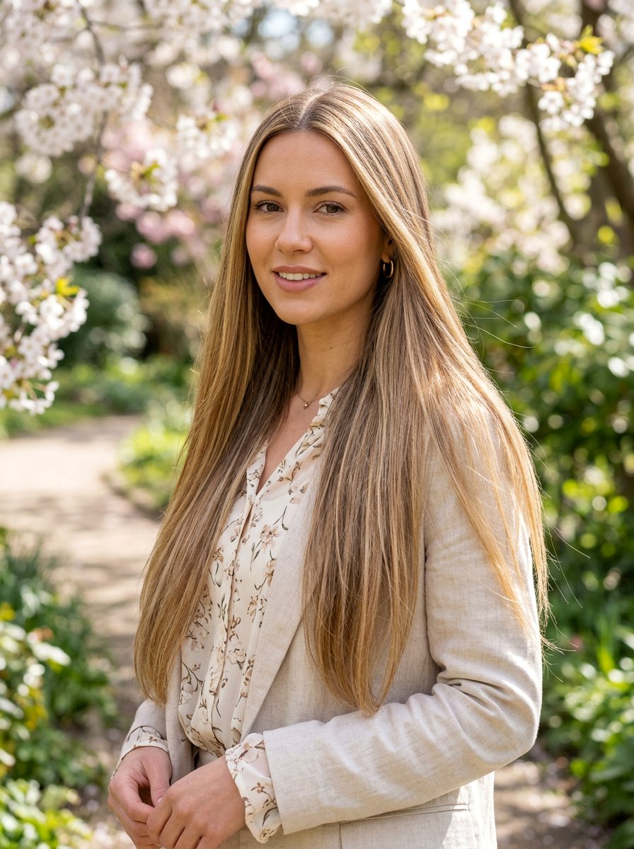 Honey Blonde Babylights On Long Straight Hair - 20 spring honey blonde babylights - 20 spring honey blonde babylights