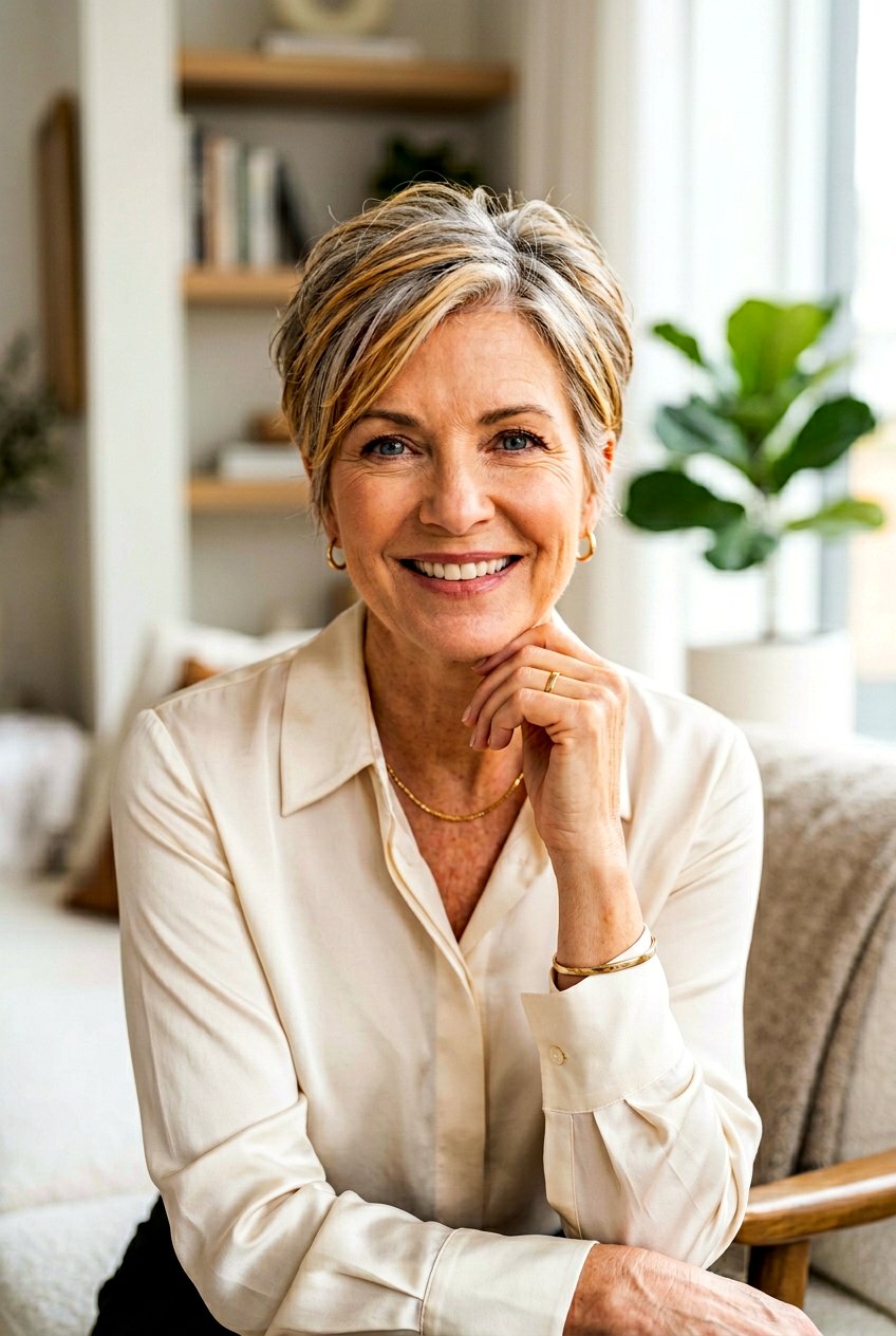 Honey Blonde Babylights On Short Gray Hair - 20 honey blonde babylights for mature women - 20 honey blonde babylights for mature women