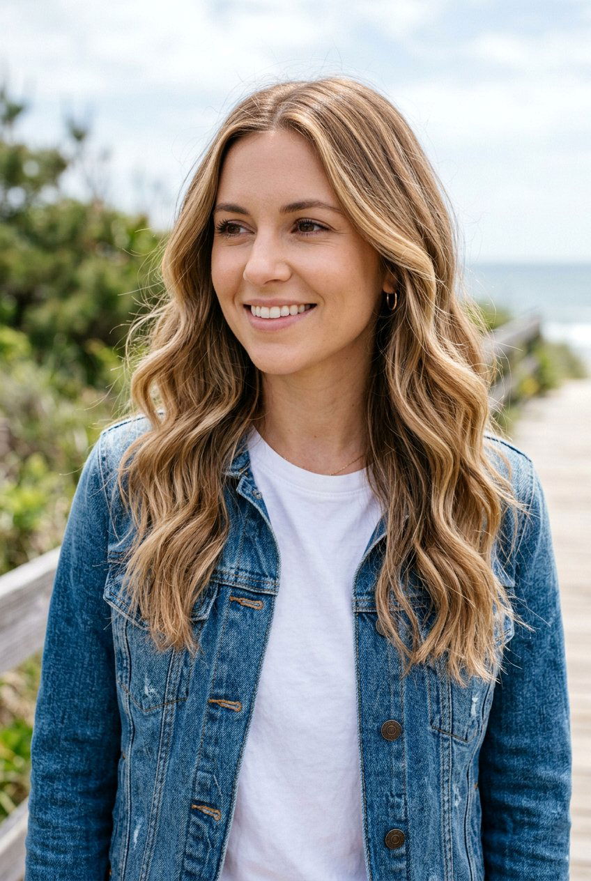 Honey Blonde Babylights On Wavy Hair - 20 honey blonde babylights for mature women - 20 honey blonde babylights for mature women