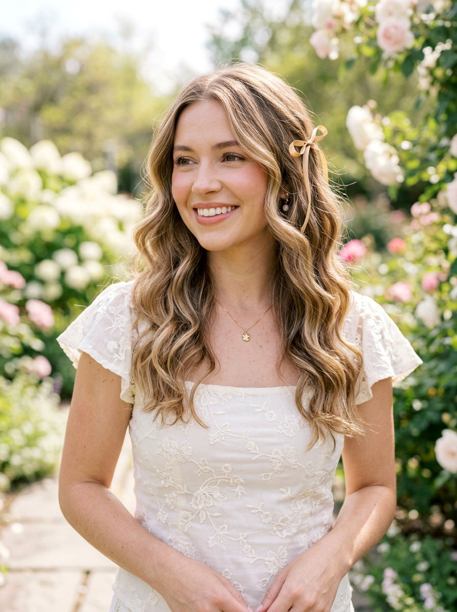 Honey Blonde Babylights On Wavy Shoulder Length Hair - 20 spring honey blonde babylights - 20 spring honey blonde babylights