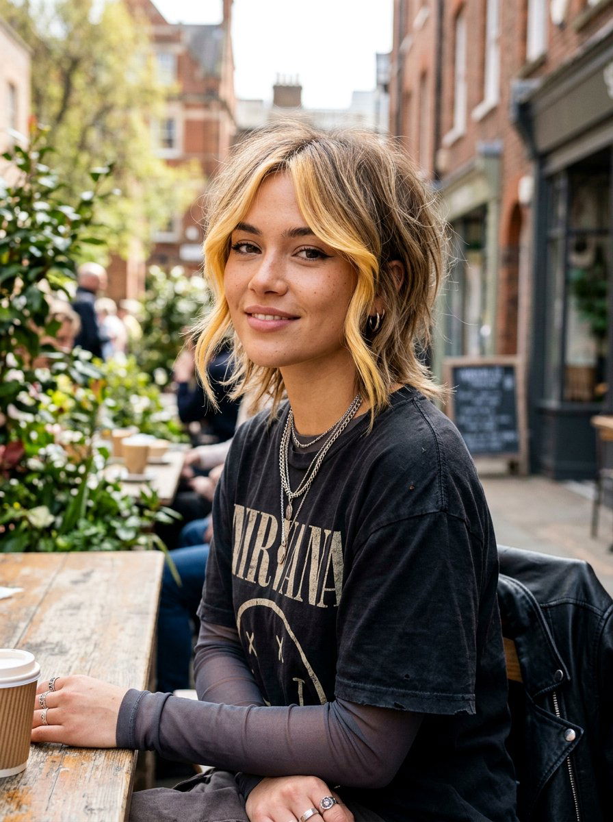 Honey Blonde Babylights On Wolf Cut - 20 spring honey blonde babylights - 20 spring honey blonde babylights