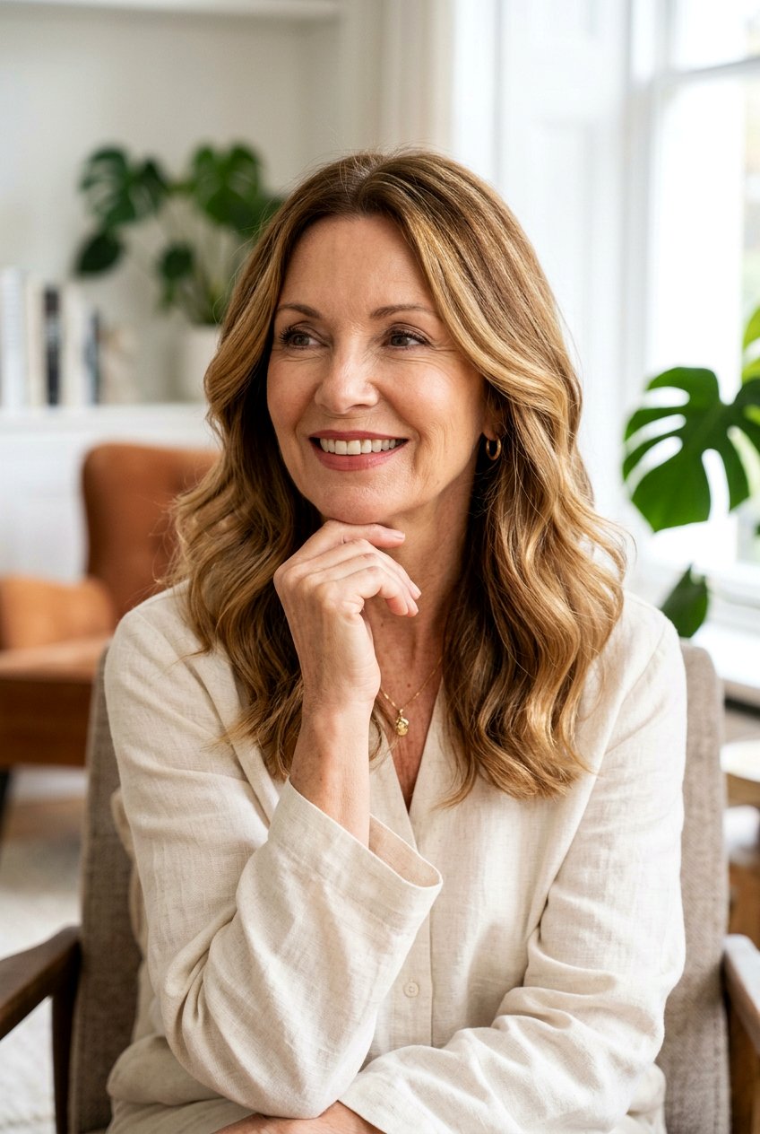 Honey Blonde Balayage - 20 hair color ideas for women over 50 - 20 hair color ideas for women over 50