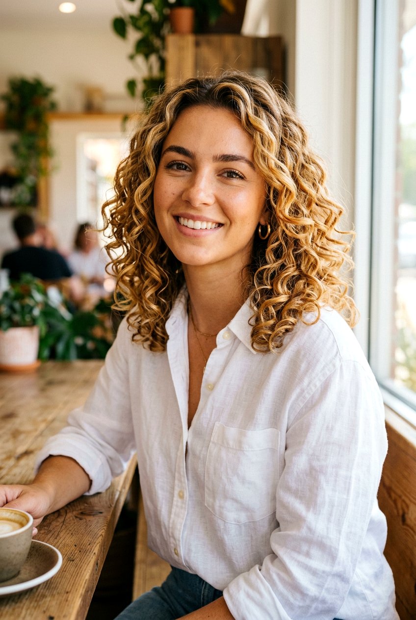 Honey Blonde Balayage Curly Lob - 20 blonde balayage for curly lob - 20 blonde balayage for curly lob