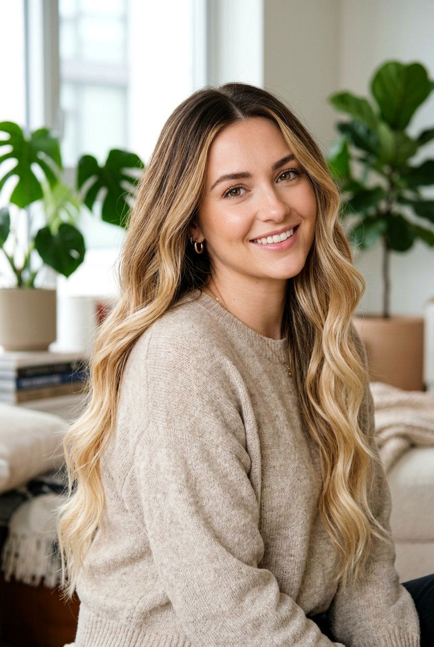 Honey Blonde Balayage Hair - 20 creamy golden blonde hair - 20 creamy golden blonde hair