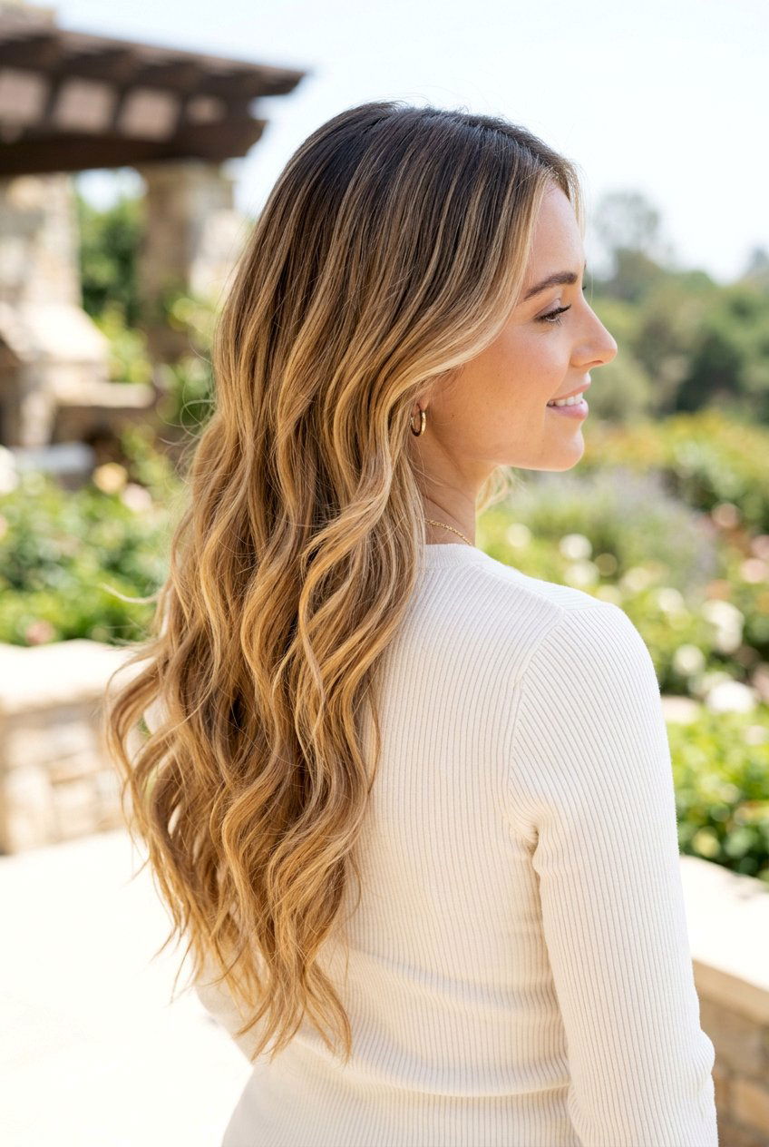 Honey Blonde Balayage Long Hair - 20 hair color ideas for long hair - 20 hair color ideas for long hair