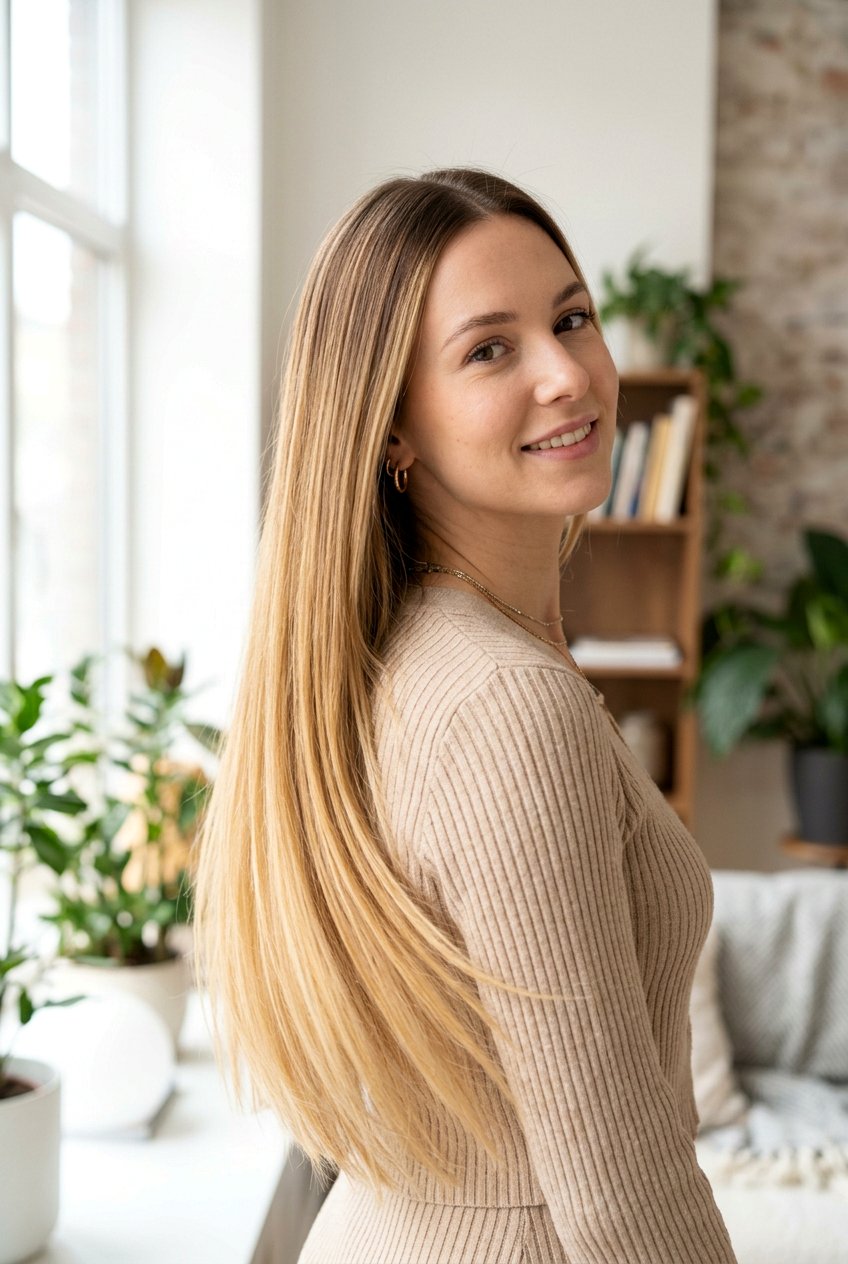 Honey Blonde Balayage for Long Straight Hair - 20 hair color ideas for long straight hair - 20 hair color ideas for long straight hair