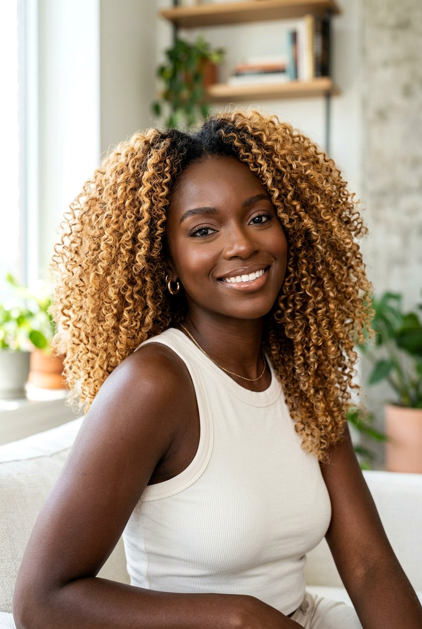 Honey Blonde Curls On Dark Skin - 20 blonde hair color for dark skin - 20 blonde hair color for dark skin