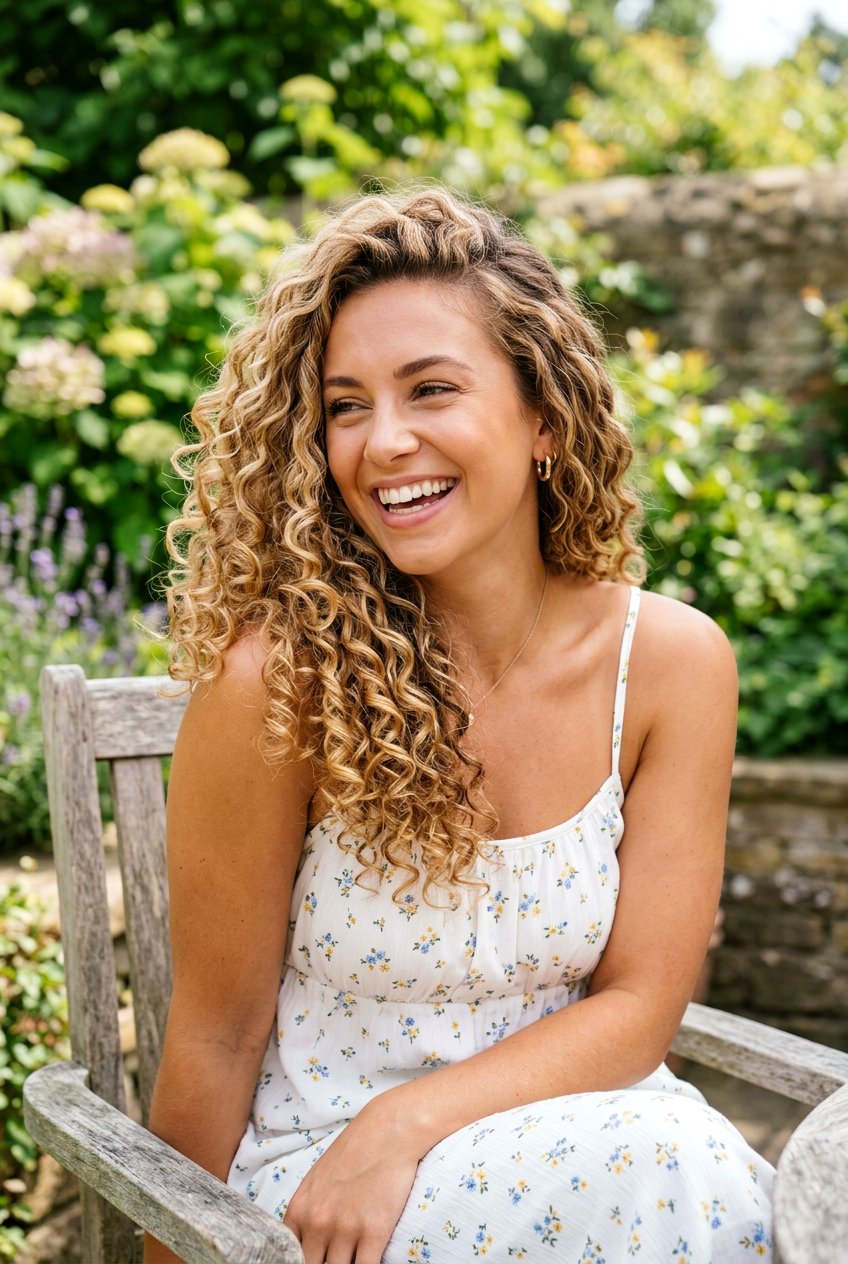 Honey Blonde Dimension On Curly Hair - 20 dimensional honey blonde hair - 20 dimensional honey blonde hair