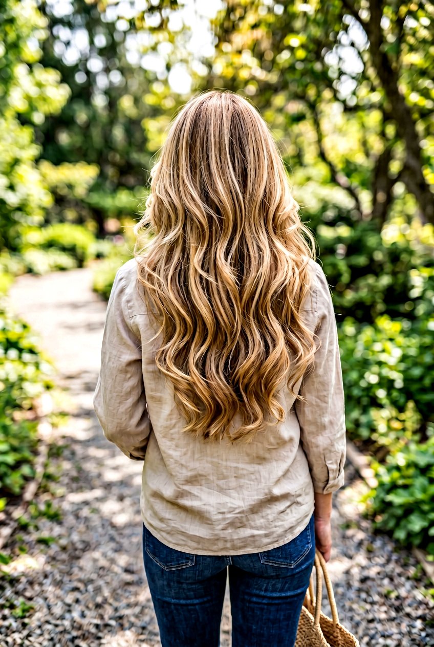 Honey Blonde Dimension On Long Layers - 20 dimensional honey blonde hair - 20 dimensional honey blonde hair