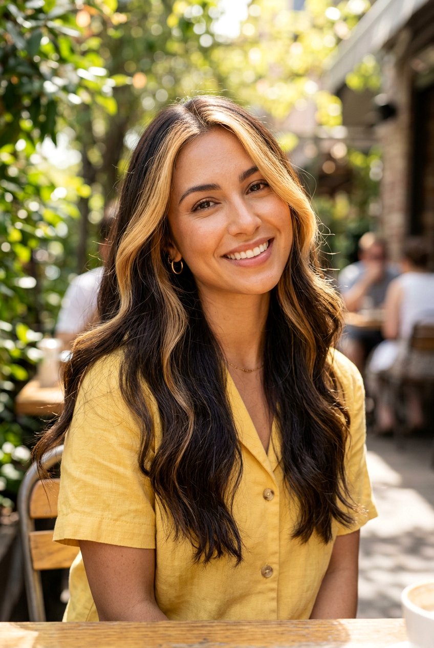 Honey Blonde Face Frame - 20 honey caramel highlights for brunettes - 20 honey caramel highlights for brunettes