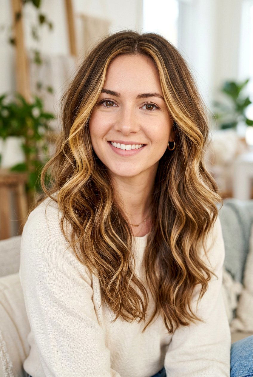 Honey Blonde Highlights on Brown Hair - 20 hair color ideas for brunettes with highlights - 20 hair color ideas for brunettes with highlights