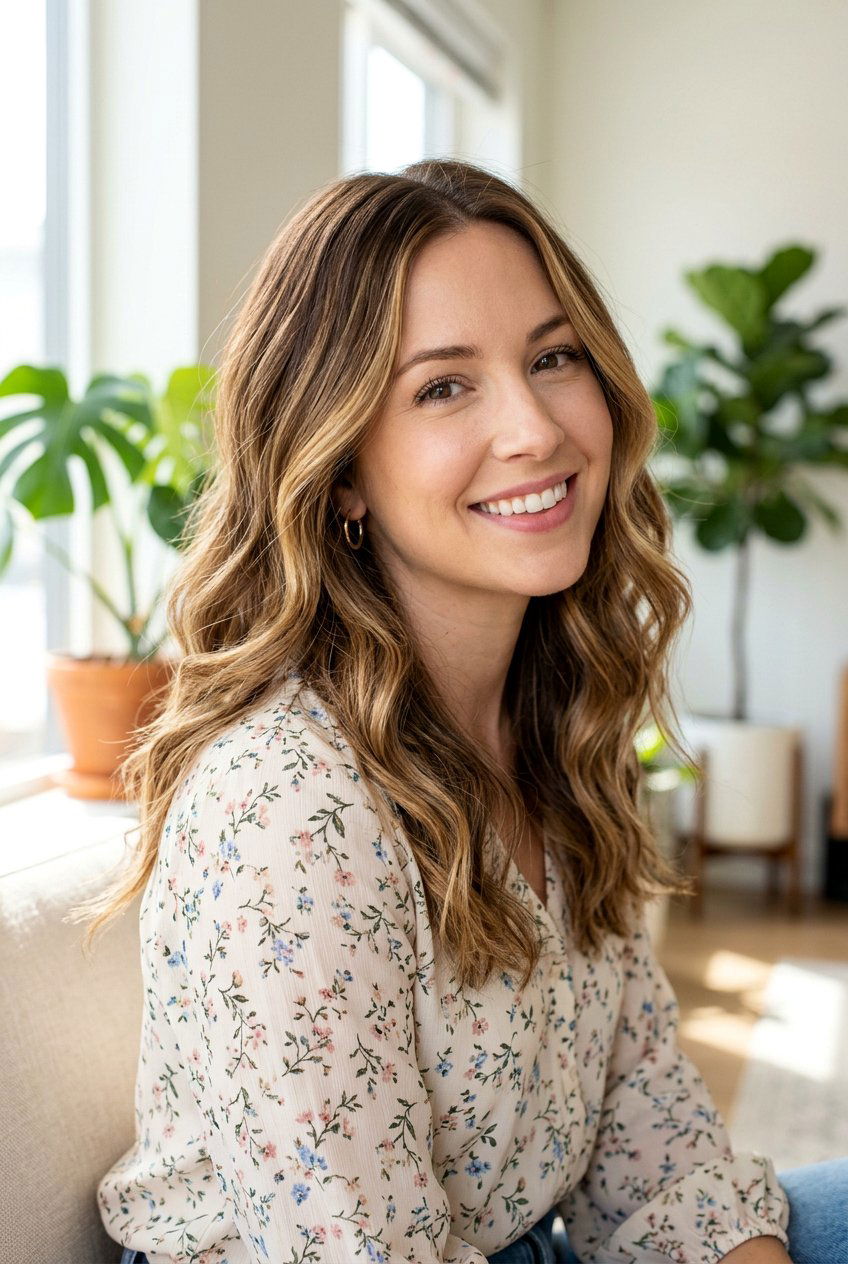 Honey Blonde Highlights on Medium Brown Hair - 20 soft brunette highlights - 20 soft brunette highlights