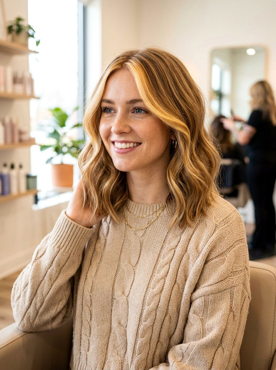 Honey Blonde Money Piece - 20 subtle money piece for mature women - 20 subtle money piece for mature women