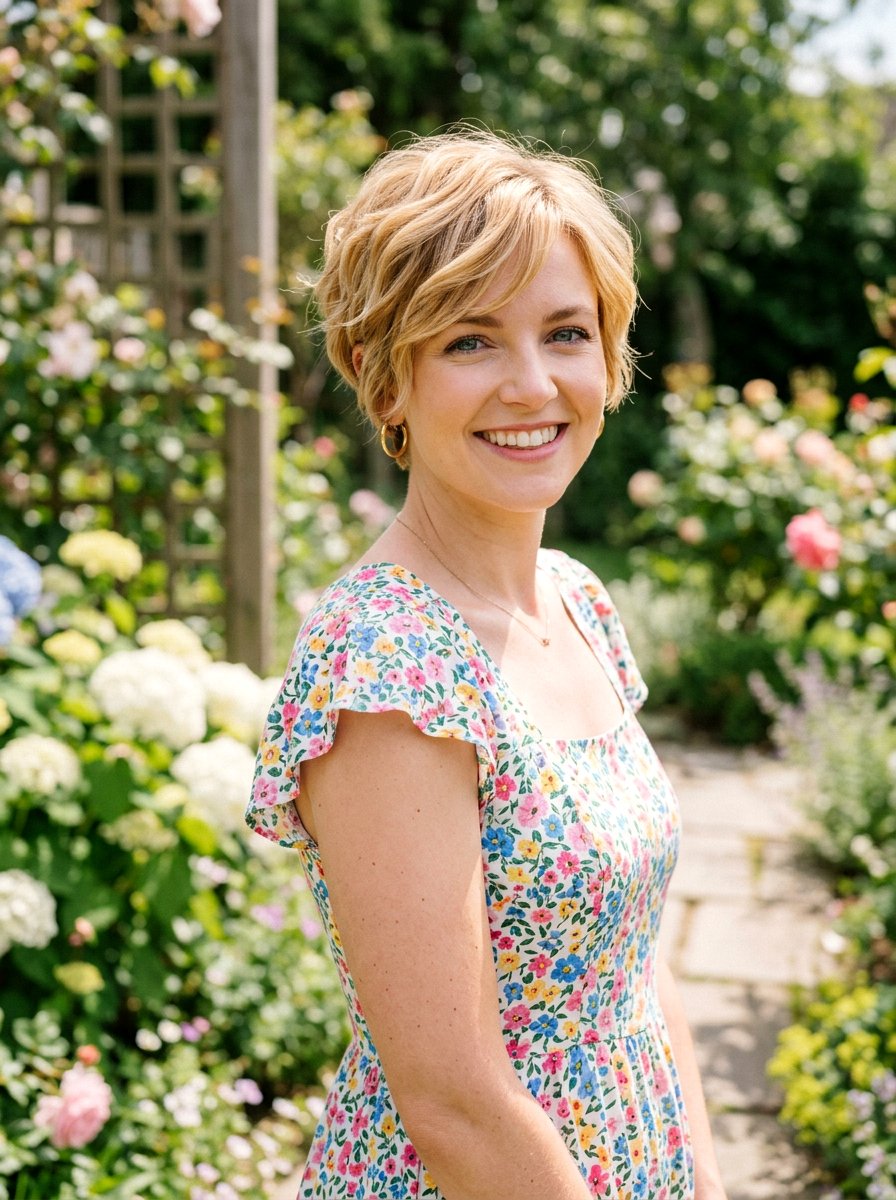 Honey Blonde Pixie Cut - 20 salon color ideas for pixie cuts - 20 salon color ideas for pixie cuts