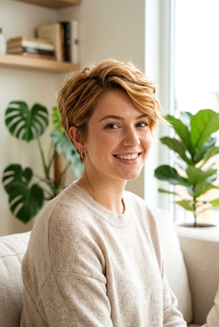 Honey Blonde Pixie Cut - 20 honey blonde hair color - 20 honey blonde hair color