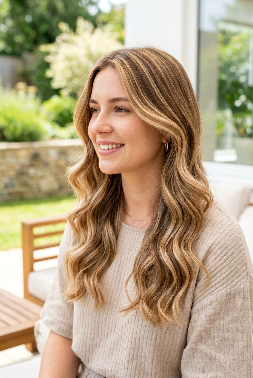 Honey Blonde Ribbon Highlights - 20 ribbon highlights hair - 20 ribbon highlights hair