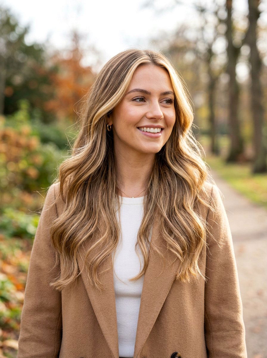 Honey Blonde Ribbons With Blonde Money Piece - 20 warm honey blonde with ribbons - 20 warm honey blonde with ribbons