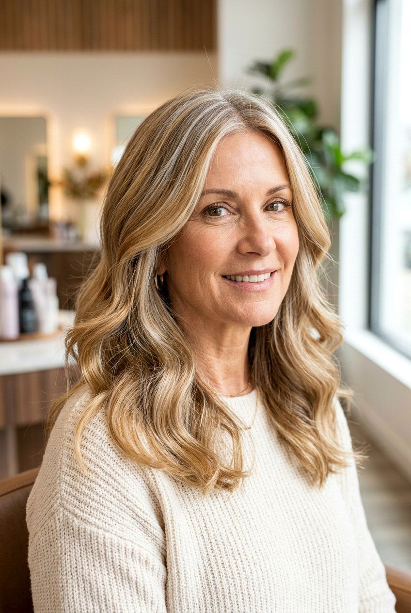 Honey Blonde With Gray Highlights - 20 grandma hair color - 20 grandma hair color