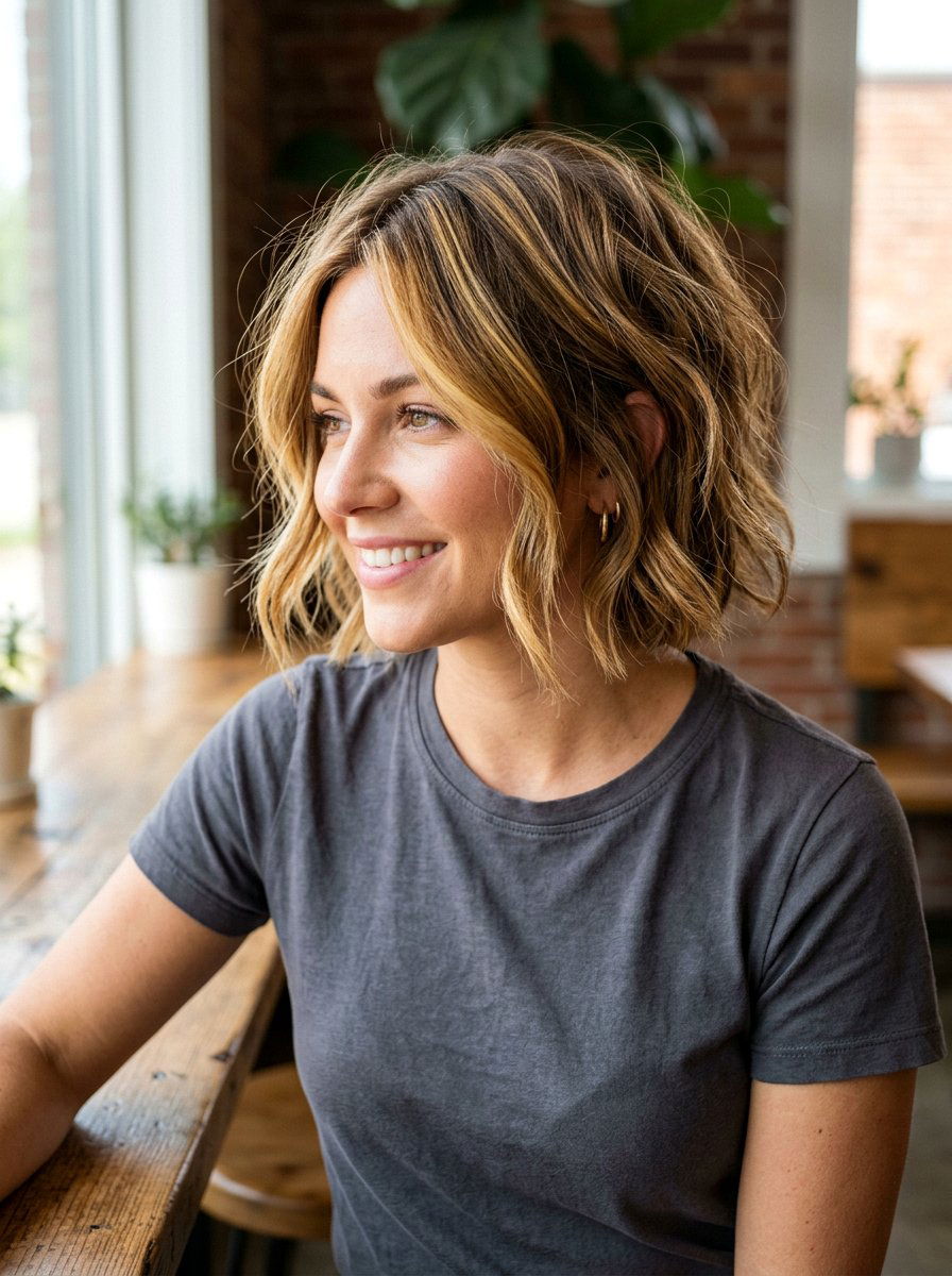 Honey Bronde Balayage On Short Hair - 20 honey bronde balayage - 20 honey bronde balayage