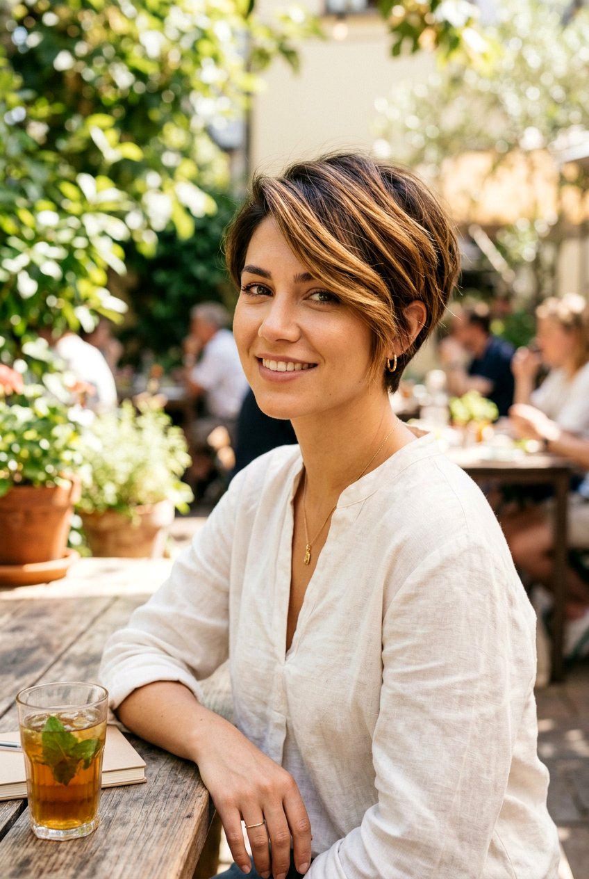 Honey Brunette Balayage Pixie Bob - 20 brunette balayage for pixie bob - 20 brunette balayage for pixie bob