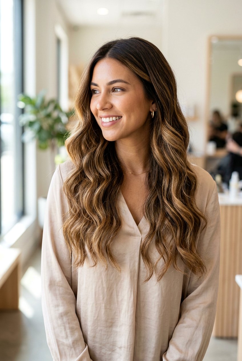 Honey Caramel Balayage - 20 honey caramel highlights for brunettes - 20 honey caramel highlights for brunettes