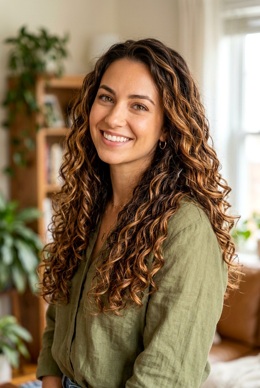 Honey Copper Highlights on Brunette Base - 20 hair color ideas for brunettes with highlights - 20 hair color ideas for brunettes with highlights