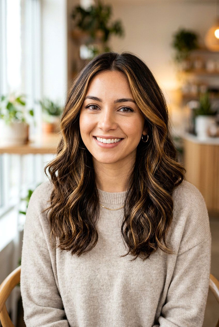 Honey Highlights On Dark Brown Hair - 20 summer honey highlights - 20 summer honey highlights