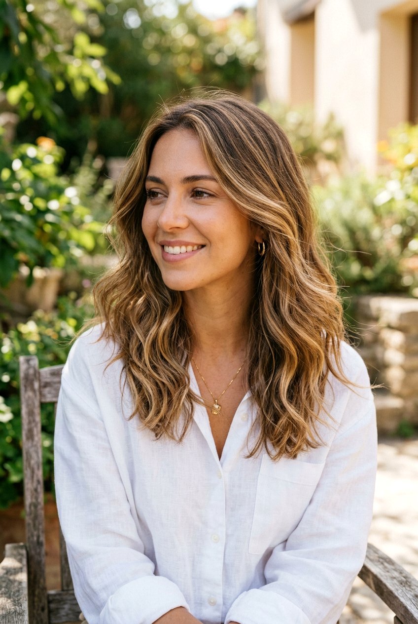 Honey Highlights On Textured Medium Hair - 20 summer honey highlights - 20 summer honey highlights