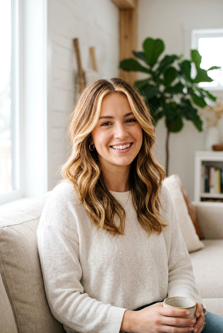 Honey Highlights With Face Framing Layers - 20 summer honey highlights - 20 summer honey highlights