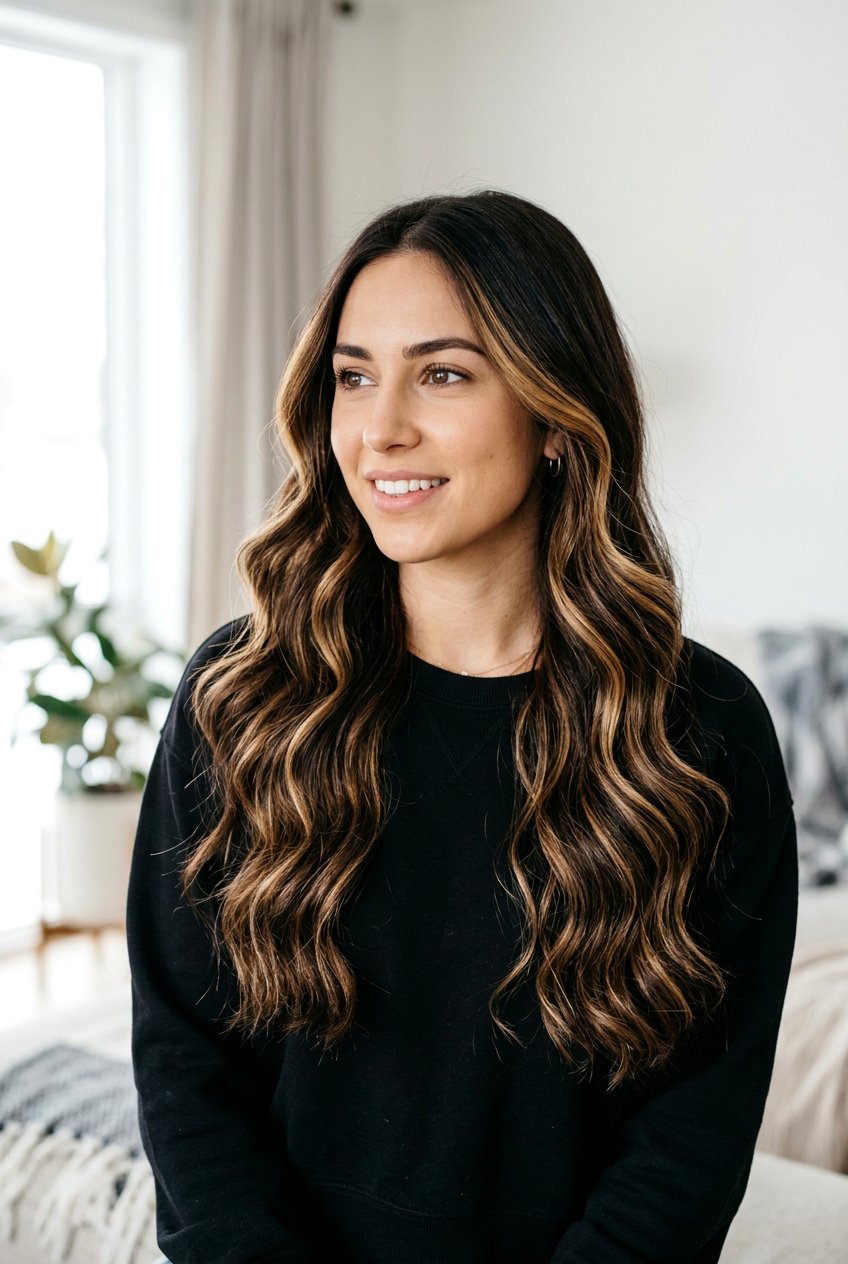 Honey Ribbons On Dark Brunette Hair - 20 honey ribbons on brunette hair - 20 honey ribbons on brunette hair