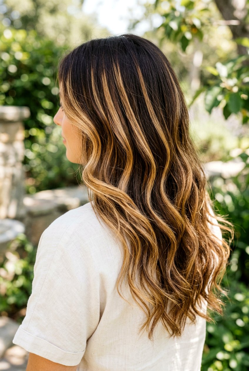 Honey blonde balayage for brunettes - 20 high contrast balayage hair - 20 high contrast balayage hair