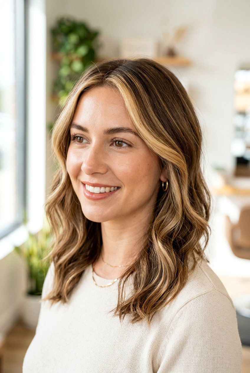 Honey blonde highlights - 20 face framing highlights - 20 face framing highlights