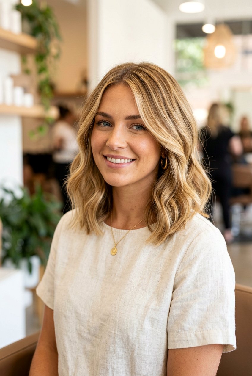 Honey blonde lob - 20 hair color ideas for short hair - 20 hair color ideas for short hair