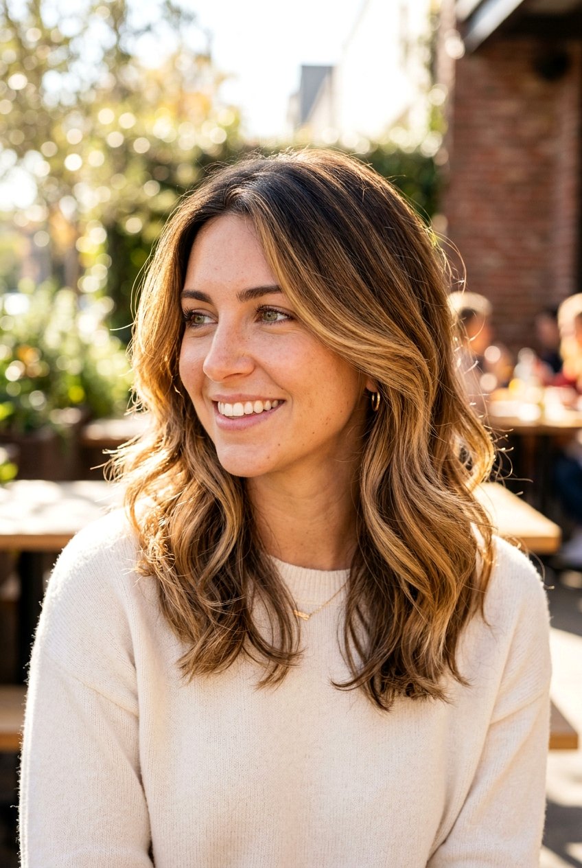 Honey brown balayage - 20 brunette balayage hair - 20 brunette balayage hair