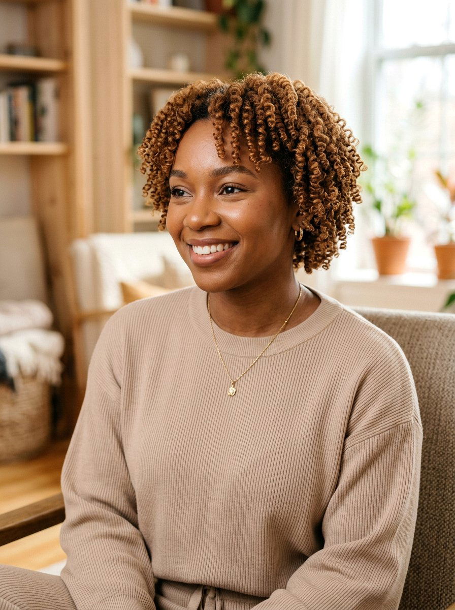 Honey brown finger coils twa - 20 twa hairstyles with finger coils - 20 twa hairstyles with finger coils