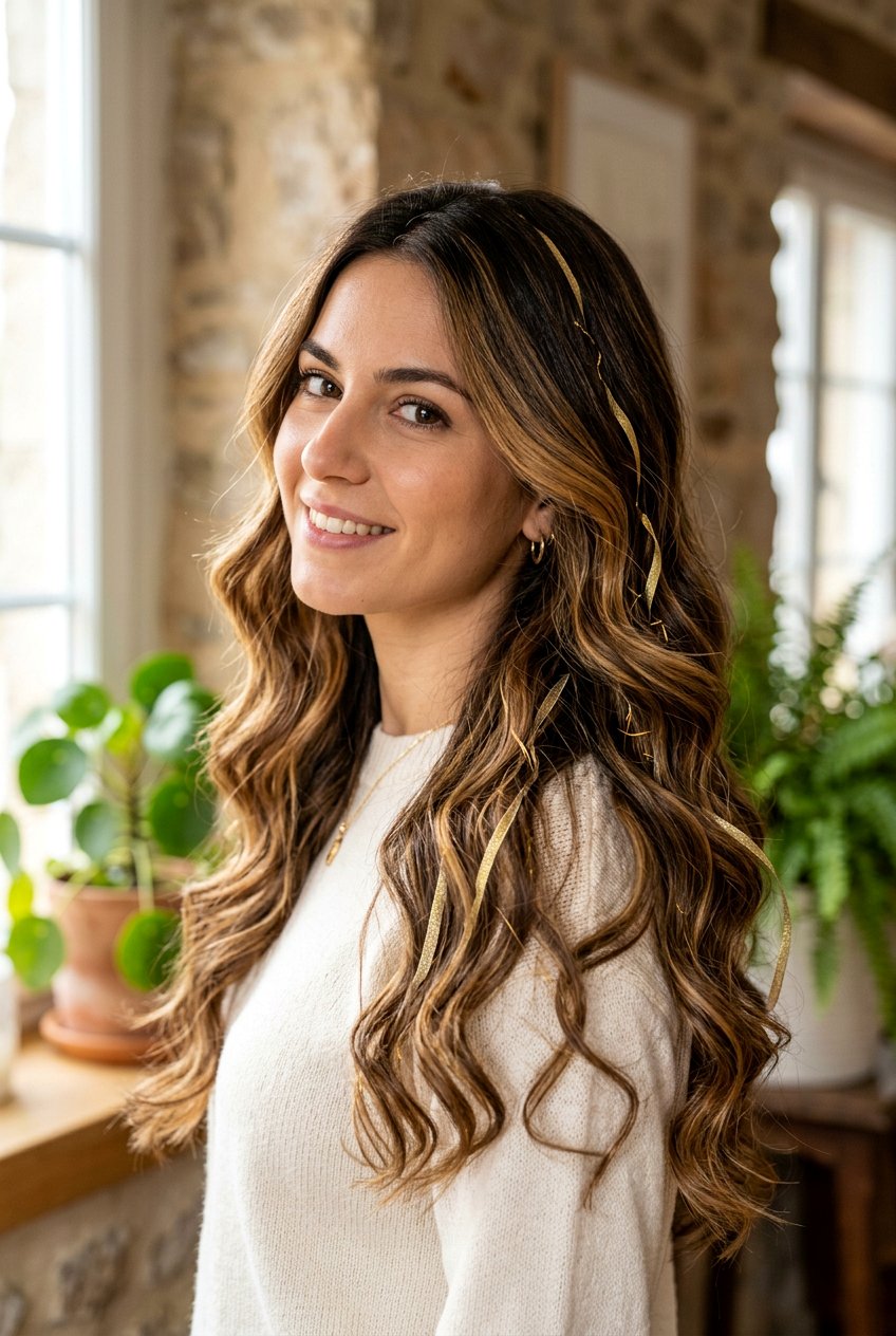 Honey brown highlights - 20 brunette hair ideas for winter - 20 brunette hair ideas for winter