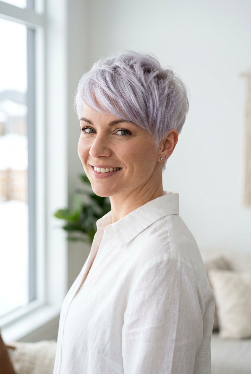 Ice Platinum Gray Hair - 20 hair color ideas for women over 60 - 20 hair color ideas for women over 60