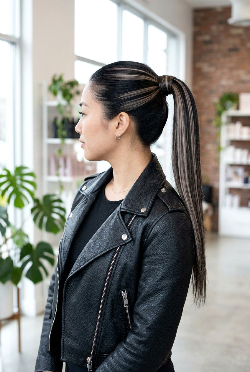 Iced Americano Balayage - 20 dark roast balayage on black hair - 20 dark roast balayage on black hair