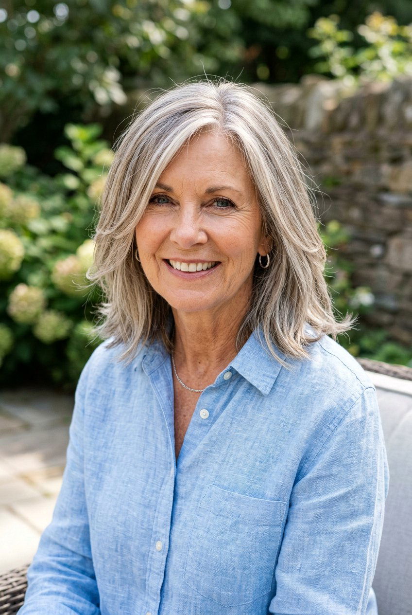 Iced Beige Babylights - 20 mushroom brunette highlights for older women - 20 mushroom brunette highlights for older women