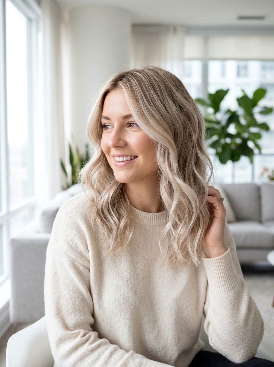 Icy Beige Blonde Balayage On Fine Hair - 20 icy beige blonde balayage - 20 icy beige blonde balayage