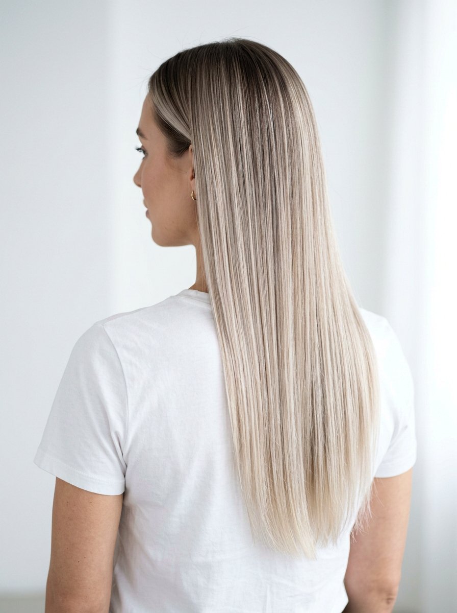 Icy Beige Blonde Balayage With Root Shadow - 20 icy beige blonde balayage - 20 icy beige blonde balayage