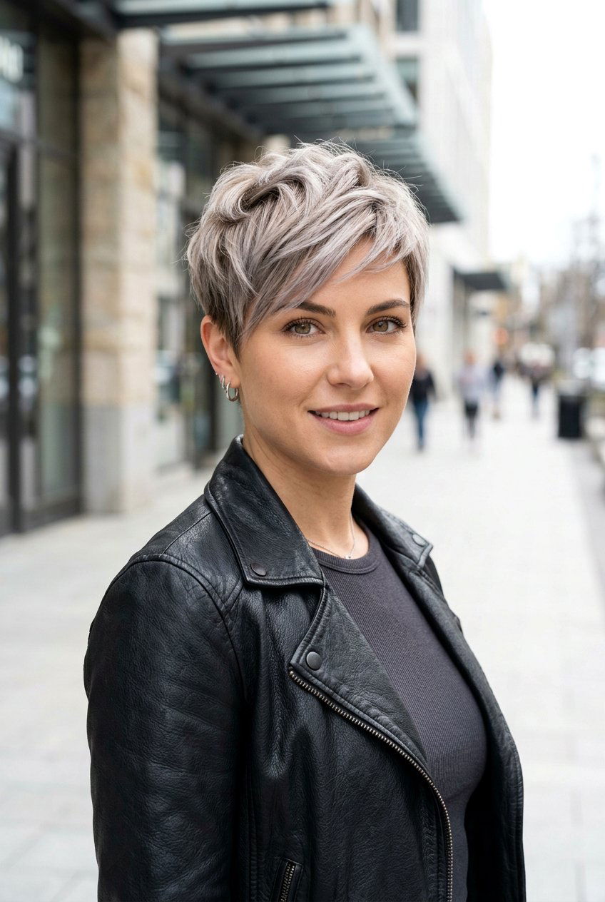 Icy Beige Blonde Pixie - 20 cool beige blonde for mature skin tones - 20 cool beige blonde for mature skin tones