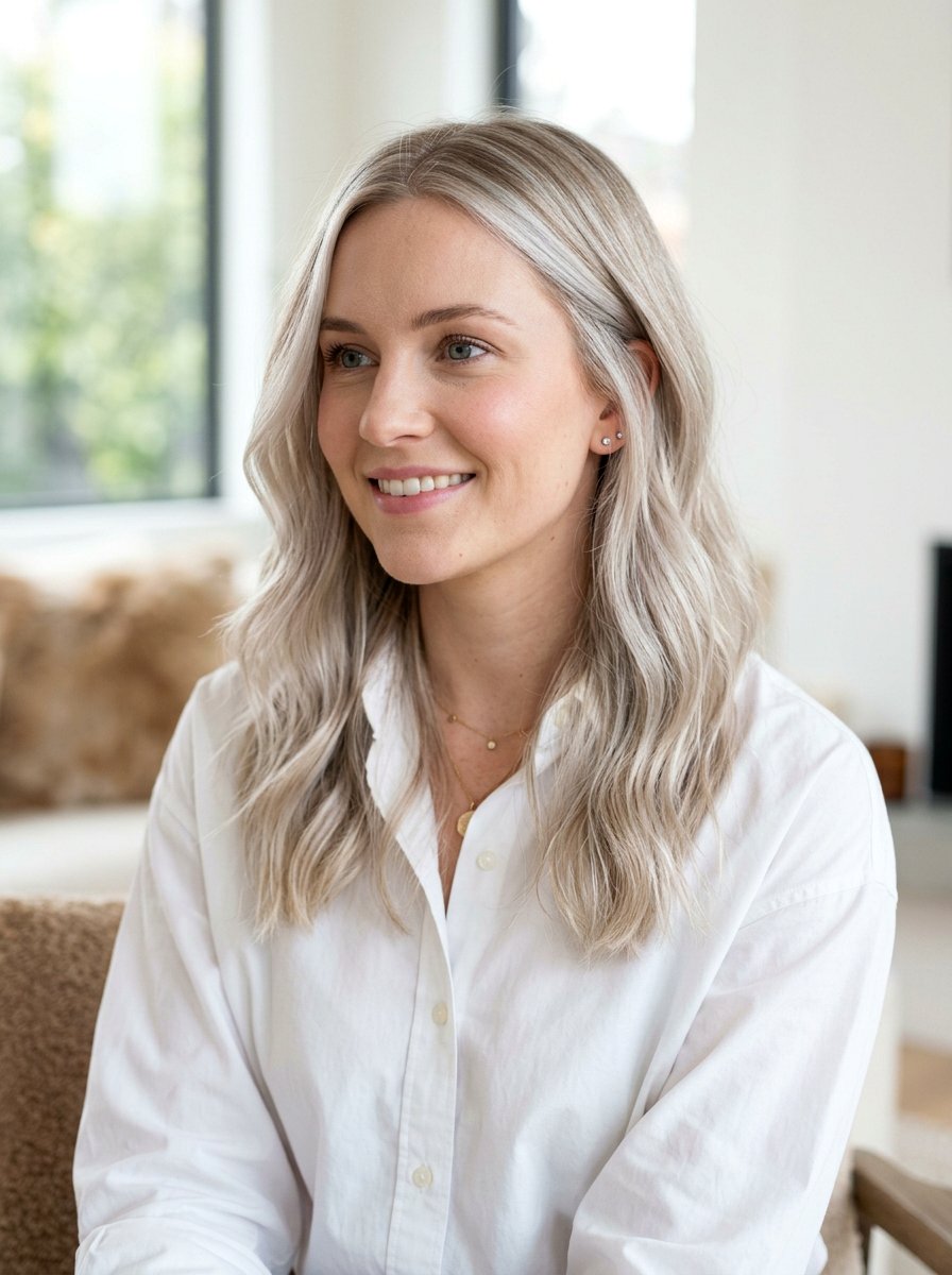 Icy Blonde Babylights On Fine Hair - 20 dimensional babylights for fine hair - 20 dimensional babylights for fine hair