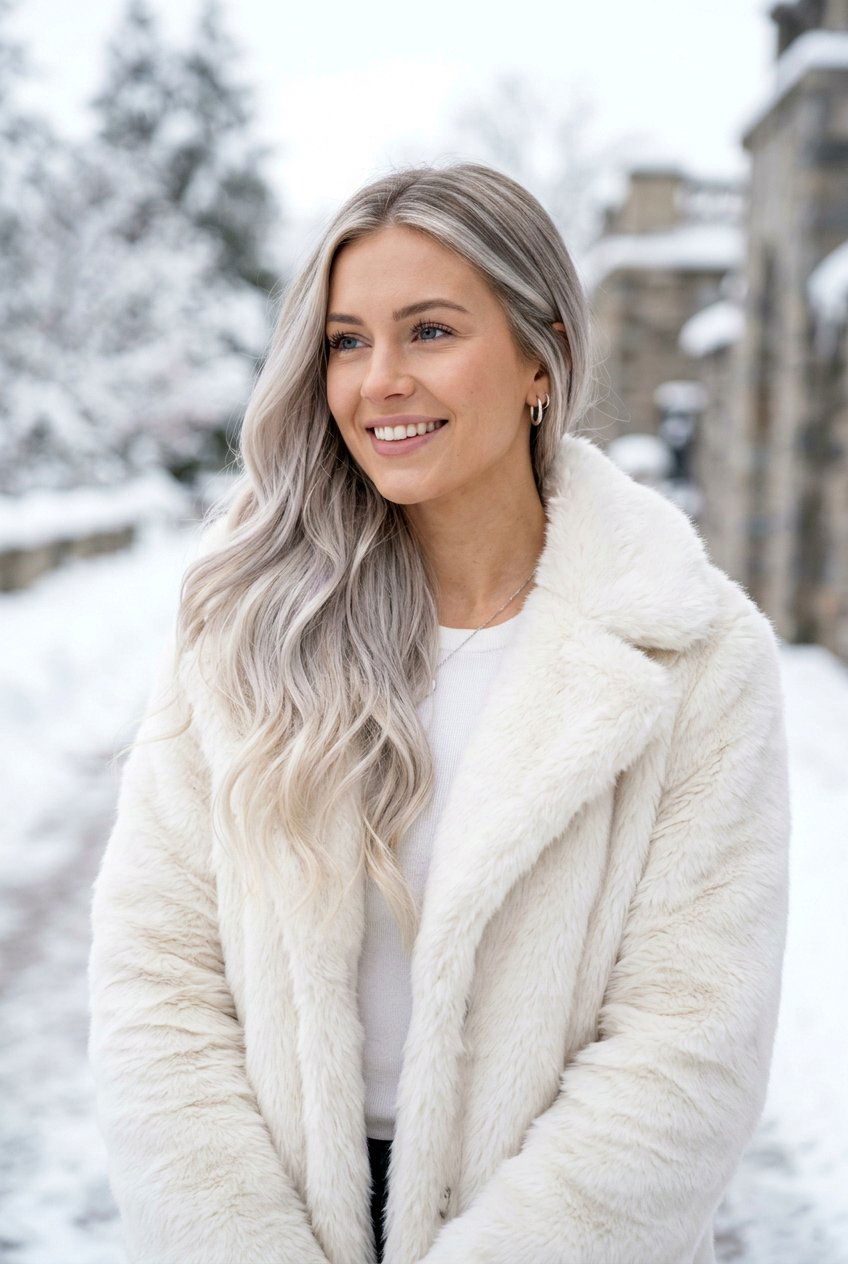 Icy Blonde Balayage - 20 soft gray blonde balayage - 20 soft gray blonde balayage