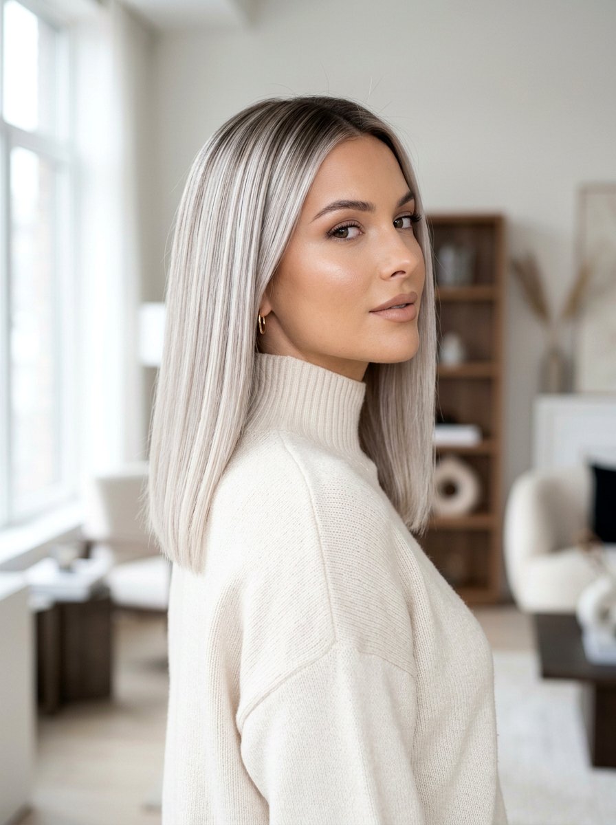 Icy Blonde Balayage Glass Hair - 20 winter icy blonde balayage - 20 winter icy blonde balayage