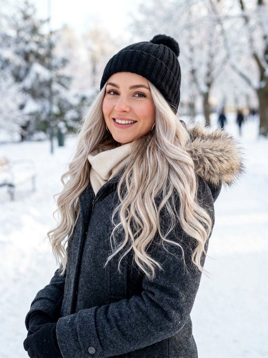 Icy Blonde Balayage Long Layers - 20 winter icy blonde balayage - 20 winter icy blonde balayage