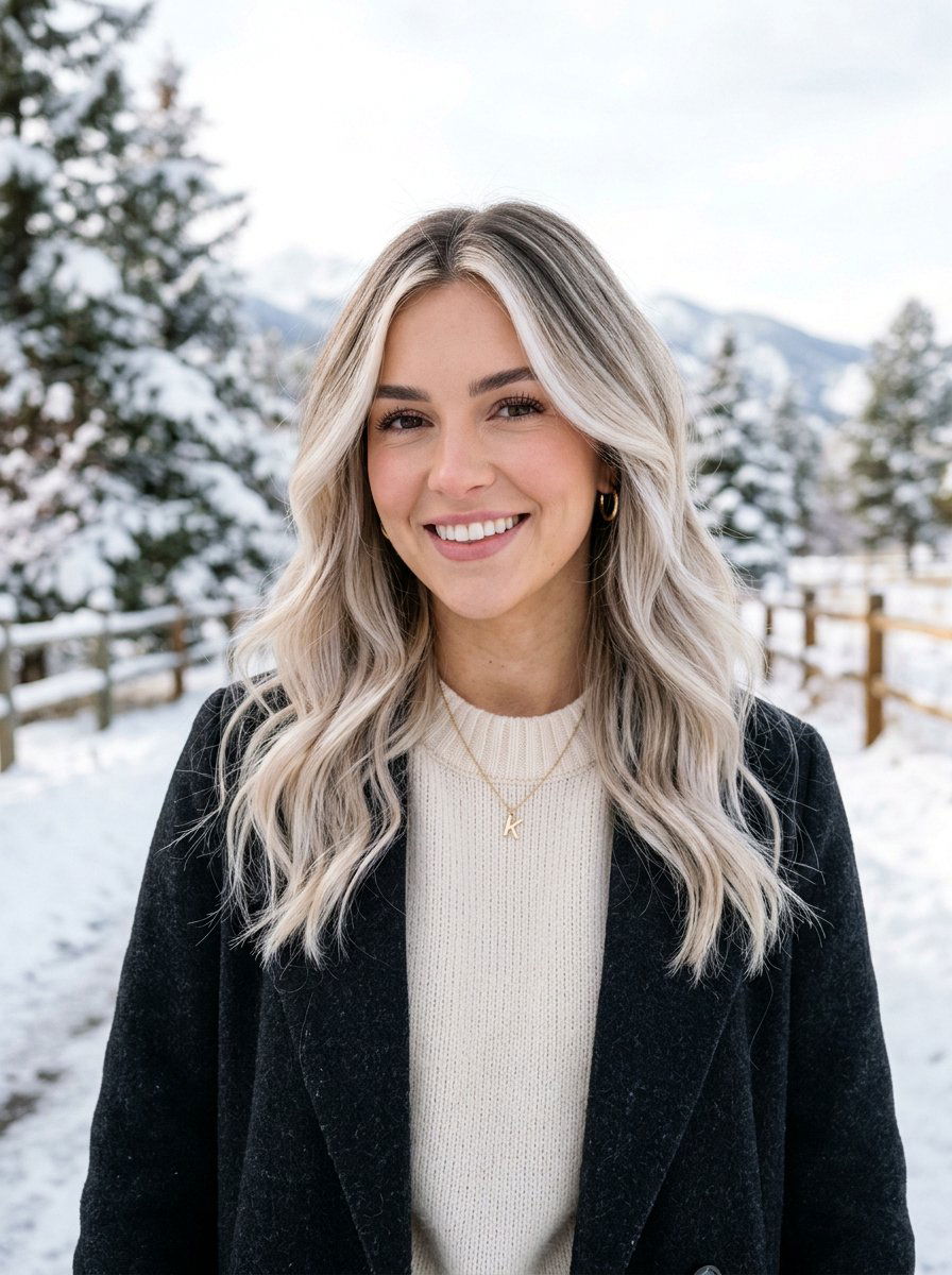 Icy Blonde Balayage With Face Framing - 20 winter icy blonde balayage - 20 winter icy blonde balayage